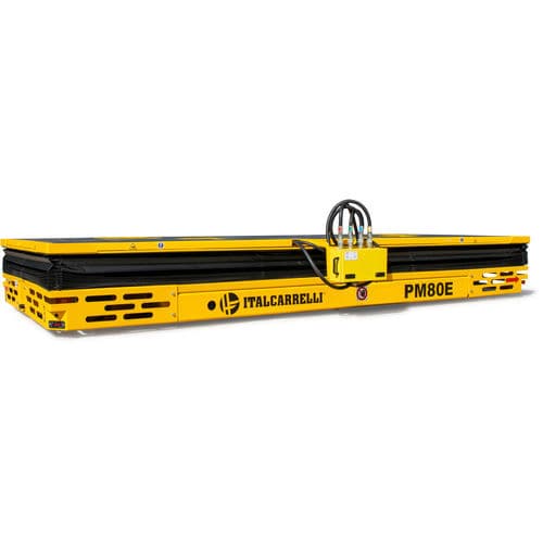 Trasportatore elettrico a 2 assi - PM80E - Italcarrelli - bidirezionale / per uso in interni ed esterni / a ruota in Vulkollan®