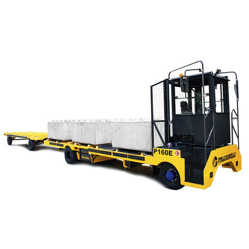Trattore industriale - P160E  - Italcarrelli - a batteria / 4 ruote / con conducente seduto
