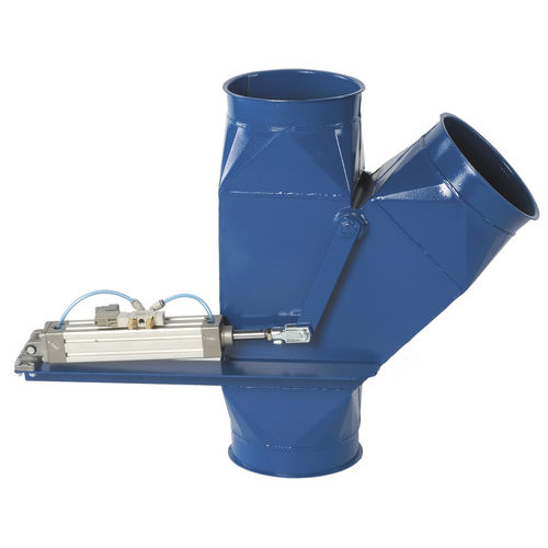 Valvola deviatrice con attuatore pneumatico - RGBM - Nordfab - per trasporto pneumatico / per pulverulenti / per cereali