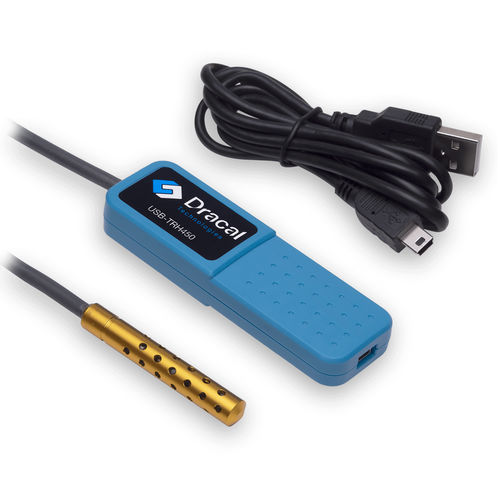 Sensore di temperatura e di umidità relativa - TRH450 - Dracal Technologies Inc. - mobile / USB / di precisione