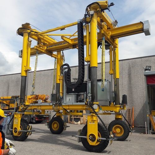 Gru a cavalletto gommata - eMOBILIFT 40 - Eden Tech Srl - per container / per cantieri di prefabbricati / per metropolitana