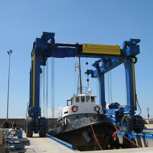Gru a cavalletto gommata - TROLLIFT - Eden Tech Srl - per applicazioni marine