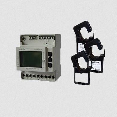 Contatore di energia elettrica trifase - eFLEX TC - OTMETRIC - su guida DIN / con display LCD