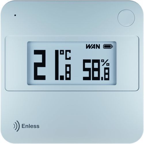 Sensore di temperatura e di umidità relativa - TX T&amp;H E-INK AMB 600-052 - Enless Wireless - a parete / LoRaWAN / LoRa