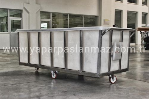 Carrello da trasporto - YAPAR MAKİNA A.Ş - da officina / in acciaio inossidabile / con rotelle