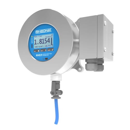 Trasmettitore di portata massico - RHE 21 - Rheonik Messtechnik GmbH - volumetrico / per liquido / di gas