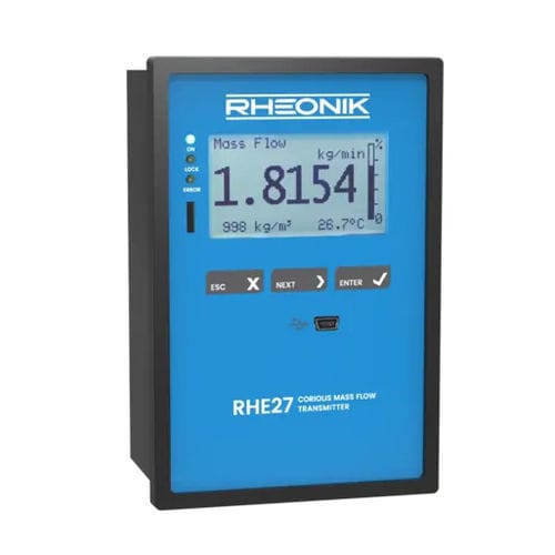Trasmettitore di portata ad effetto Coriolis - RHE 27 - Rheonik Messtechnik GmbH - massico / per liquido / di gas