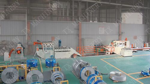 Linea di taglio trasversale per barre -  FOSHAN TE XIANG MACHINERY CO., LTD - per acciaio / per acciaio inossidabile / impilatori