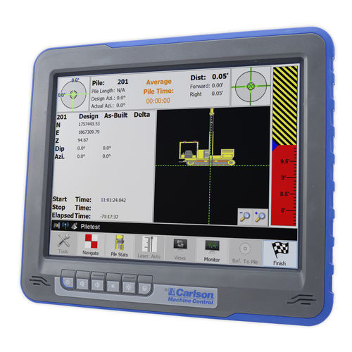 Terminale di comando con touch screen - PDGRADE - Carlson Software - mobile / LCD / di controllo