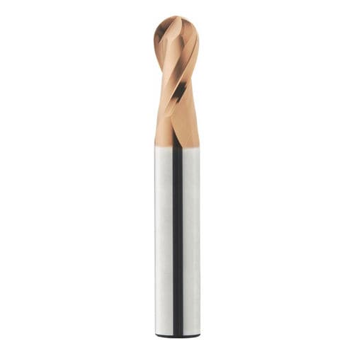 Fresa di testa semisferica - Eco-Line - KSKF Z2 Series - Karcan Cutting Tools - carburo solido / di finitura / per spallamento