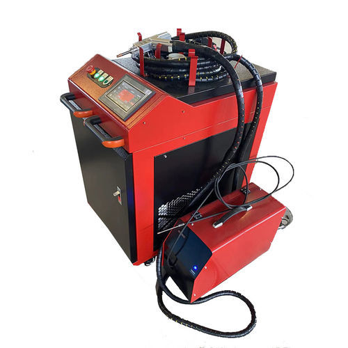 Macchina saldatrice laser a fibra - YUKM series - Anhui Zhongrui Machine Manufacturing Co., Ltd. - semiautomatica / per metallo / verticale