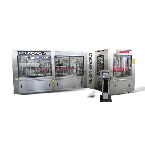 Sciacquatrice riempitrice chiuditrice per bevande - CSD series - Zhangjiagang TIE Machinery Co., Ltd. - per bottiglie in plastica / per bevande gassate / automatica