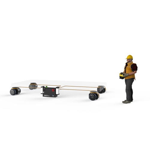 Carrello automotore a batteria - MDS - JNOV TECH - a 2 assi / per carichi pesanti / modulare