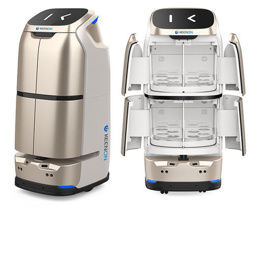 Robot di consegna per hotel - W3 - Keenon Robotics Co., Ltd. - per cibo / su ruote / autonomo