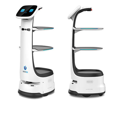 Robot di consegna per cibo - T8 - Keenon Robotics Co., Ltd. - per utilizzo in interni / per ristorante / su ruote