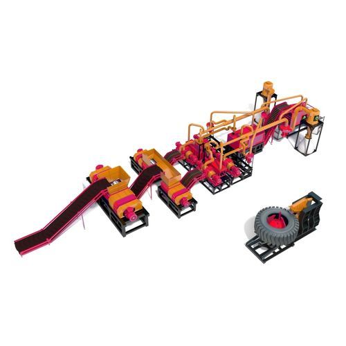 Unità di riciclaggio di pneumatici - RAPTOR SH-1400 - Nardid Machines - mediante triturazione / con taglio / su linea di processo