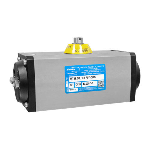 Attuatore per valvola pneumatico - MT series - Max-Air Technology - a quarto di giro / con pignone e cremagliera / a doppio effetto