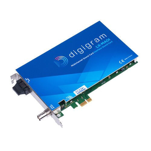 Scheda audio PCI Express - LX-MADI - DIGIGRAM - multicanale / extrapiatta