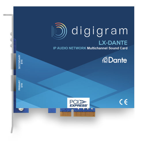 Scheda audio PCI Express - LX-DANTE - DIGIGRAM - multicanale