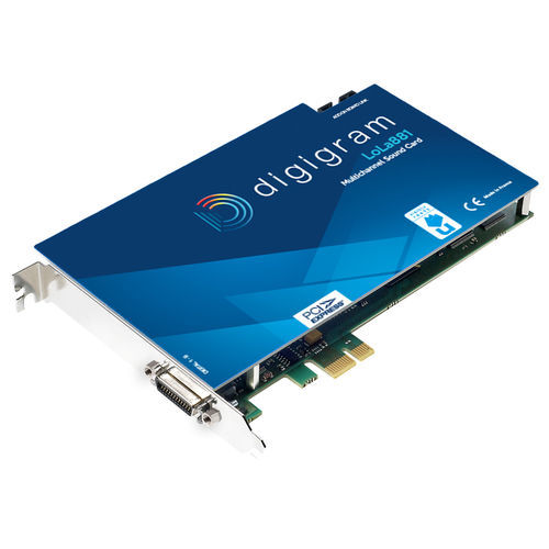 Scheda audio PCI Express - LOLA881 - DIGIGRAM - extrapiatta / multicanale / stereo