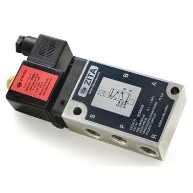 Distributore pneumatico a cassetto - 2636000 - ZITA BULGARIA - azionato tramite solenoide / a 5/2 vie / in alluminio