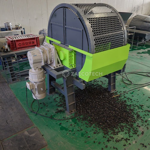 Trituratore a 2 alberi - TDF/Rubber - ZhengZhou ZA ECOTECH Co.,Ltd - di pneumatici / con trasportatore / per coppia elevata