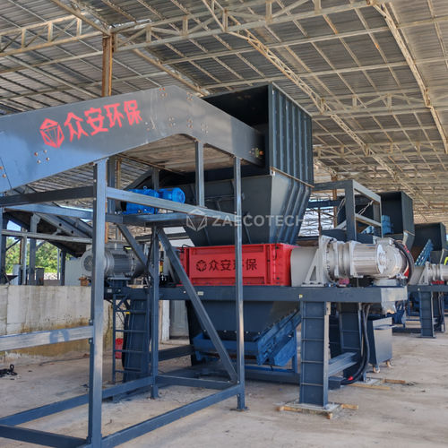 Trituratore per rifiuti - MSW/Garbage - ZhengZhou ZA ECOTECH Co.,Ltd - primario / secondario / a 2 alberi
