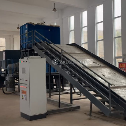 Trituratore a due alberi - Paper Mill Waste/Pulper Ropes/Ragger Wire - ZhengZhou ZA ECOTECH Co.,Ltd - per rifiuti in plastica / per scarti industriali / con trasportatore