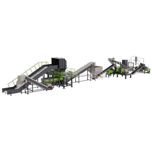 Stazione di trattamento dei rifiuti gomma - TDF/Tire/Recycling - ZhengZhou ZA ECOTECH Co.,Ltd - automatizzata / con separatori / con trituratore