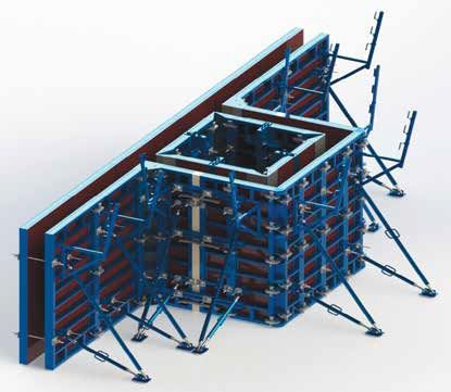 Cassaforma a ripresa - ASYAPI scaffolding - di pareti / per pilastri / di gabbia