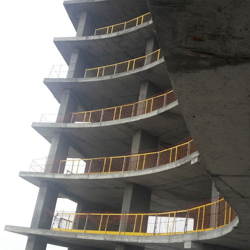 Parapetto in acciaio con rivestimento a polvere - ASYAPI scaffolding - in rete / galvanizzato