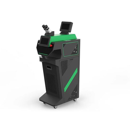 Macchina saldatrice laser - HS-DJW200 - Shenzhen HS Technology Co.,LTD - controllata da PLC / con rotelle / per gioielleria
