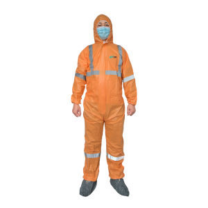 Tuta monouso - Hefei HaoXin Protective Technology Co., Ltd. - da lavoro / alta visibilità / in tessuto microporoso
