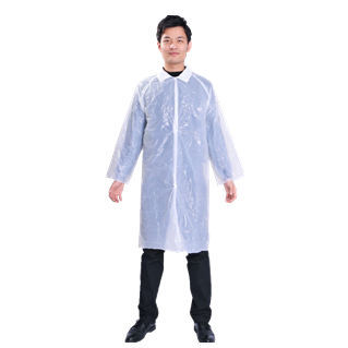 Camice lungo da lavoro - Hefei HaoXin Protective Technology Co., Ltd. - di protezione chimica / in polietilene / per laboratorio