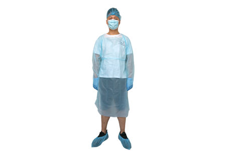 Camice lungo da lavoro - Hefei HaoXin Protective Technology Co., Ltd. - di protezione chimica / in polietilene / per il settore medico