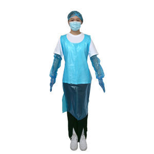 Grembiule da lavoro - Hefei HaoXin Protective Technology Co., Ltd. - in PE / unisex / blu