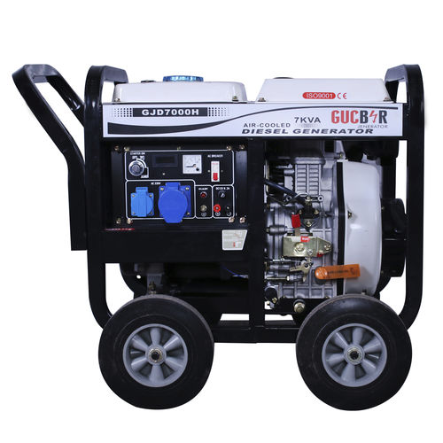 Gruppo elettrogeno diesel - GJD7000H - GUCBIR GENERATOR MANUFACTURING CO.LTD. - monofase / con rotelle / 50 Hz