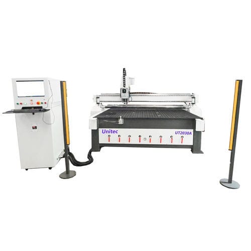 Contornatrice CNC - UT2030A - Nanjing Unitec Technology Co.,LTD - 3 assi / per legno / per PVC