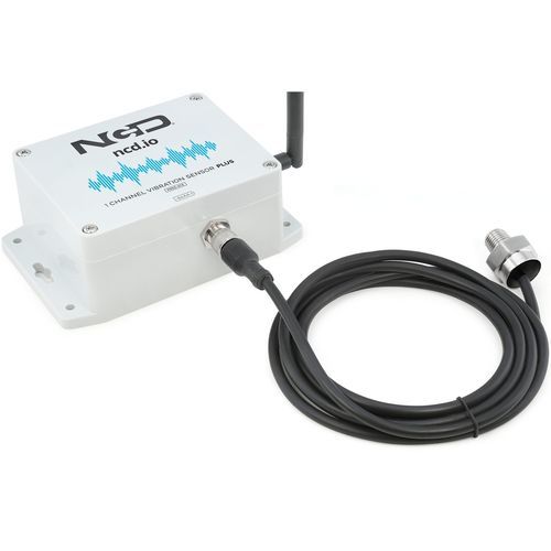 Sensore di vibrazione elettronico - National Control Devices - con misura di temperatura / senza fili