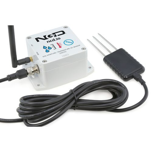 Sensore di conduttività del terreno - PR55-57D - National Control Devices - senza fili / IoT / con misura di temperatura