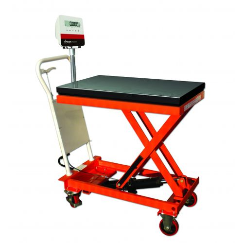Tavola elevatrice con bilancia integrata - BS series - TIMBER PRODUCTIONS - a forbice / idraulica / mobile