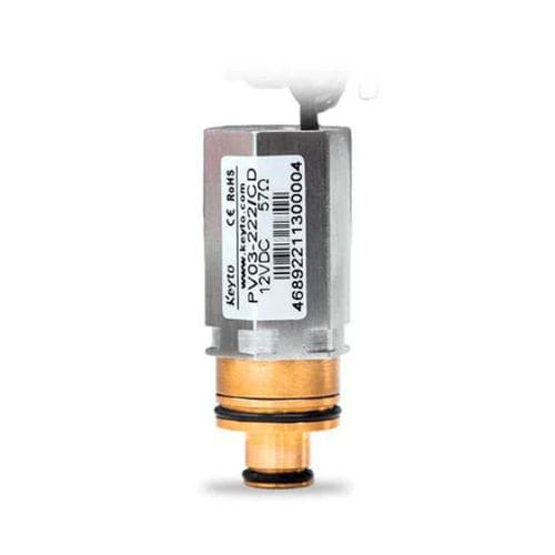 Valvola elettrica - PV03  - Keyto Fluid Technology - a regolazione di portata / in miniatura / in ottone