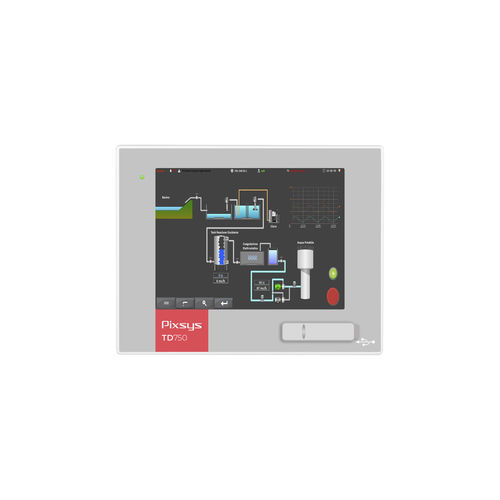 Panel PC di LCD - TD750 - Pixsys - con retroilluminazione a LED / con touch screen resistivo / 7"