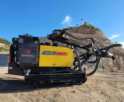Perforatrice rotativa - TAIYE-670-DTH - Xuanhua Taiye Drilling Machinery Co.,LTD - fondo foro / idraulica / per cantiere di costruzione