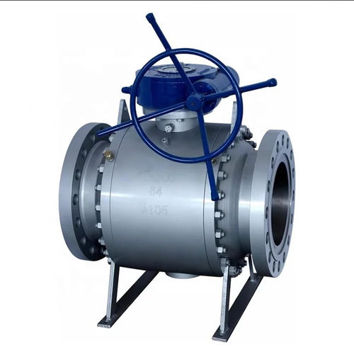 Valvola a sfera flottante - wenzhou domos fluid equipment co.,ltd - con volante / doppio blocco e spurgo / con flangia