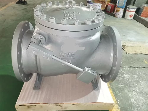 Valvola di ritegno a battente - wenzhou domos fluid equipment co.,ltd - DIN / con flangia / a saldare