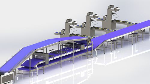 Linea di produzione di torte interamente automatica - HJ1200 - Guangdong Shunde Huaji Machinery Industrial Co., Ltd. - controllata da PLC / per l'industria agroalimentare