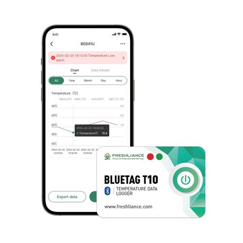Data logger di temperatura - BlueTag T10  - Zhengzhou Freshliance Electronics Corp.,Ltd - senza fili / bluetooth / NTC