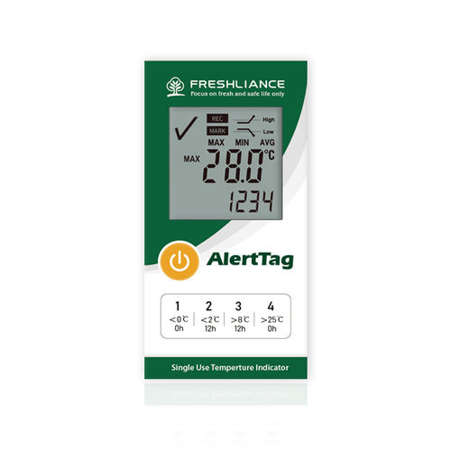 Indicatore e controllore di temperatura - AlertTag T10 - Zhengzhou Freshliance Electronics Corp.,Ltd - display LCD / portatile / con allarme
