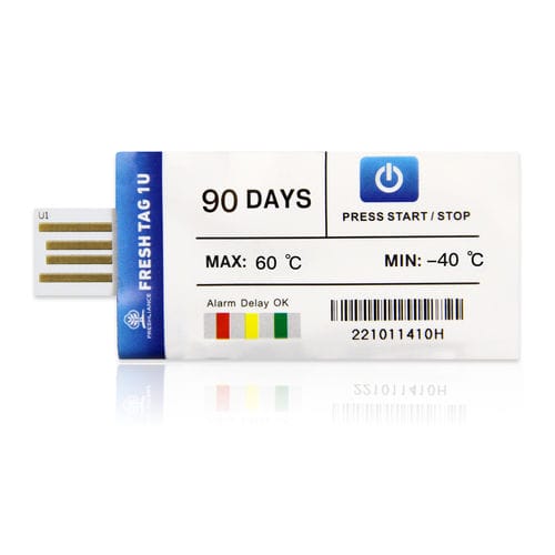 Data logger di temperatura - Fresh Tag 1U - Zhengzhou Freshliance Electronics Corp.,Ltd - USB / NTC / con schermo LED